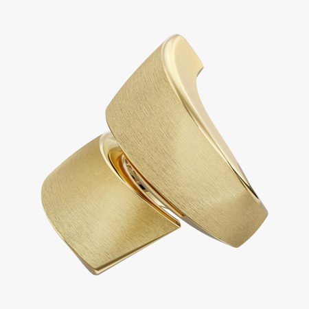 18K Gold Fractal Ring Code 9045